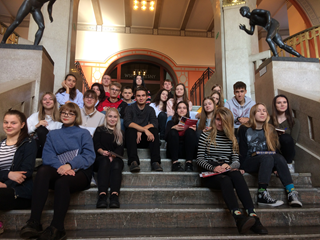 Zajęcia klasy humanistycznej w Muzeum Narodowym