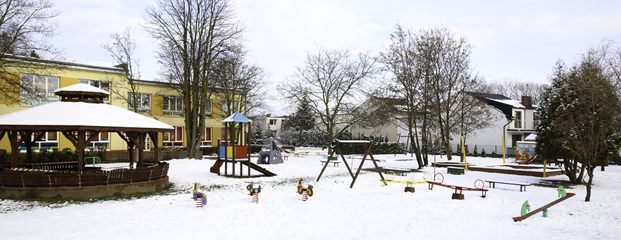 ogród przedszkolny zimą