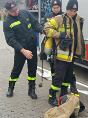 Wizyta strażaków z Komendy Powiatowej Państwowej Straży Pożarnej w Słupcy