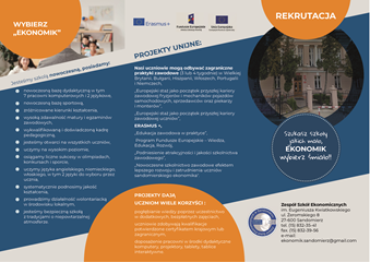 Zespół Szkół Ekonomicznych w Sandomierzu  oferta 2025/2026