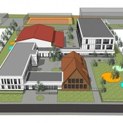 Wizualizacja rozbudowy szkoły