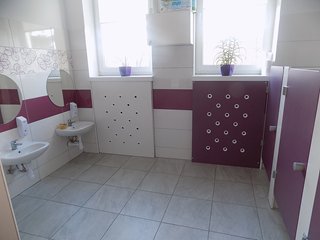 łazienka fioletowa