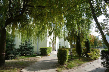 zieleń przed szkołą
