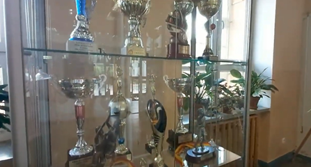 Wystawa medali, pucharów i nagród sportowych