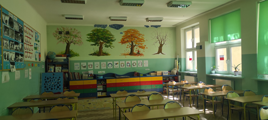 sala lekcyjna dla edukacji wczesnoszkolnej