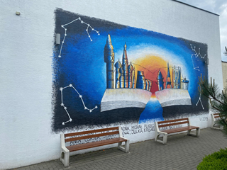 Mural autorstwa uczniów