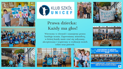 Zapewniamy atmosferę, w której przestrzeganie praw dziecka jest priorytetem, a każdy uczeń może swobodnie wyrażać siebie.