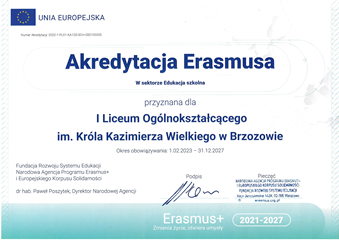 Akredytacja Erasmusa na lata 2023-2027