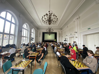 Turniej szachowy - aula szkolna