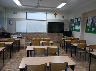 Sala lekcyjna j. angielskiego dla klas 4-8