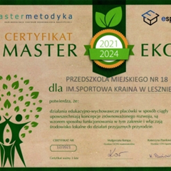 Certyfikat Master Eko