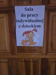 Sala do indywidualnej pracy z dzieckiem