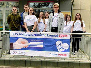 Szkolne Koło DKMS - kampania Drugie Życie