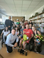 Spotkanie z paraolimpijczykiem Rafałem Czupurem