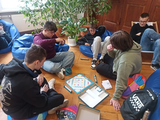 Strefa relaksu dla uczniów.