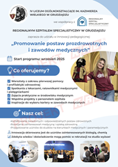 ,,Promowanie postaw prozdrowotnych i zawodów medycznych”.