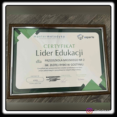 Certyfikat - Lider Edukacji