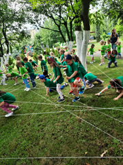 zajęcia sportowe na ogrodzie