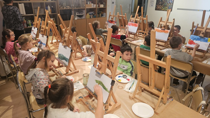 warsztaty plastyczne w Galerii Sleńdzińskich