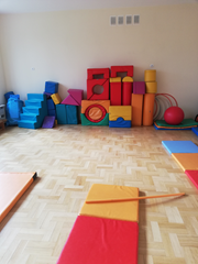 Klocki Mobba na naszej sali gimnastycznej