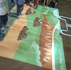 zabawy ruchowe z użyciem podłogi interaktywnej- Smartfloor