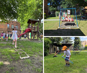 Codzienna dawka ruchu i zabawy w ogrodzie.