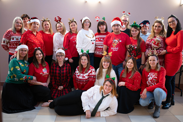 Pracownicy przedszkola Świątecznie