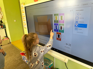 zajęcia przy tablicy interaktywnej