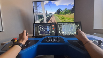 Pracownia kolejowa - symulator lokomotywy