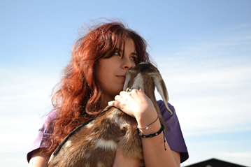 Technik weterynarii - Tosia ze szkolną kozą