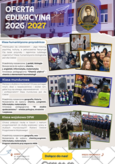 Oferta edukacyjna na rok szkolny 2026/2027