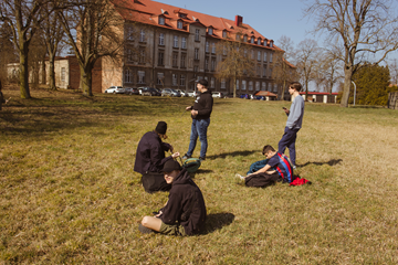 Korzystamy z dobrodziejstw naszego terenu zielonego