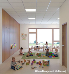 Wizualizacja sali żłobkowej