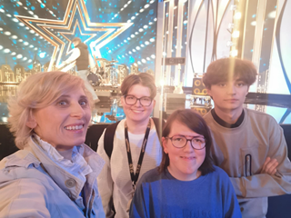 Na nagraniach w programie "Mam Talent" 