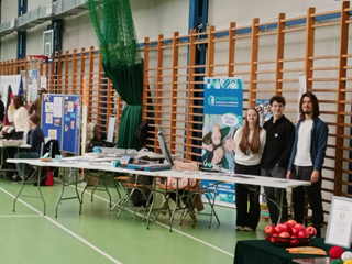 Stoisko szkolne na targach edukacyjnych
