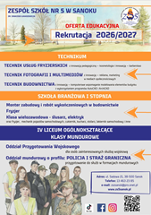 Plakat z ofertą edukacyjną