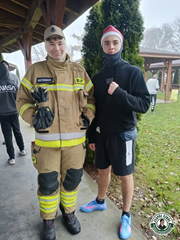 II Bieg Mikołajów  - współpraca ze strażą OSP