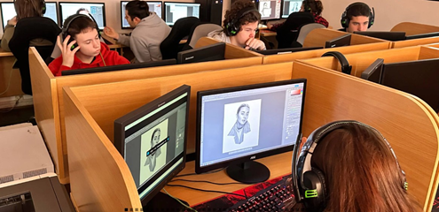 Zajęcia praktyczne w technikum grafiki i poligrafii cyfrowej