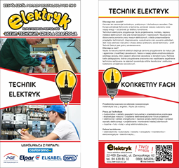 Ulotka - technik elektryk