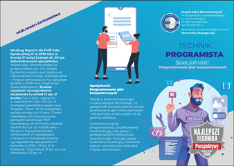 Technikum Programistyczne klasa o specjalności programowanie gier komputerowych - oferta 2026/2027