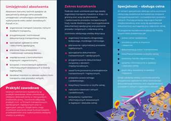Technik Spedytor klasa o specjalności obsługa celna - oferta 2026/2027